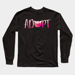 Adopt a cat Long Sleeve T-Shirt